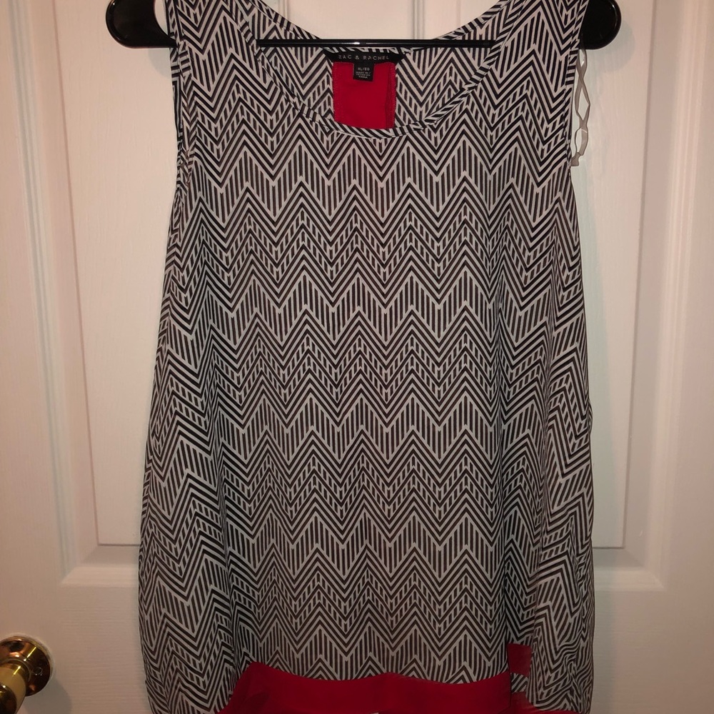 Sheer sleeveless blouse